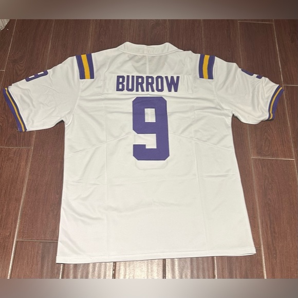Joe Burrow LSU Tigers Championship White Jersey Size S-2XL - Picture 6 of 8